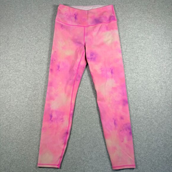 IVL Collective Pink Tie Dye Watercolor Leggings Ombre Colorful Compression Sz 6 - Picture 2 of 5
